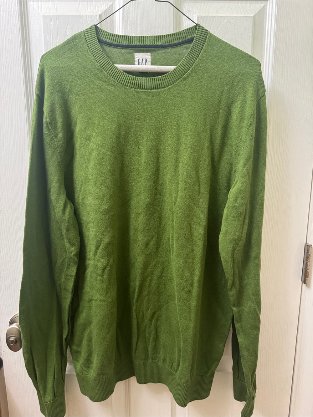 GAP Men's Crewneck Sweater in Green